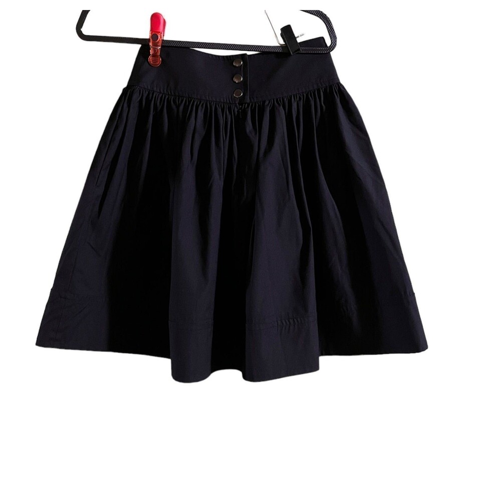 Reiss pleated button waisted mini skirt